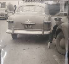 Huron's first patrol car, cira 1938